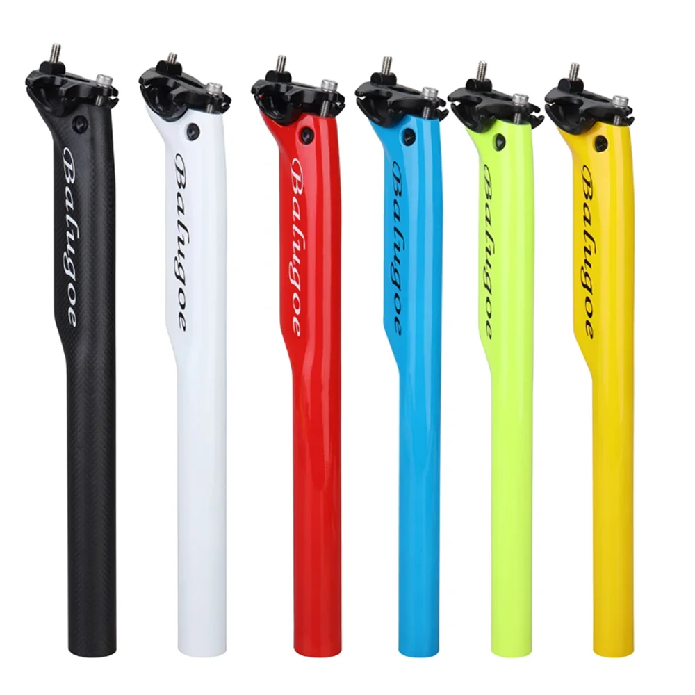 BALUGOE MTB Bicycle Seatpost Carbon Fiber Ultra Light 25mm Offset