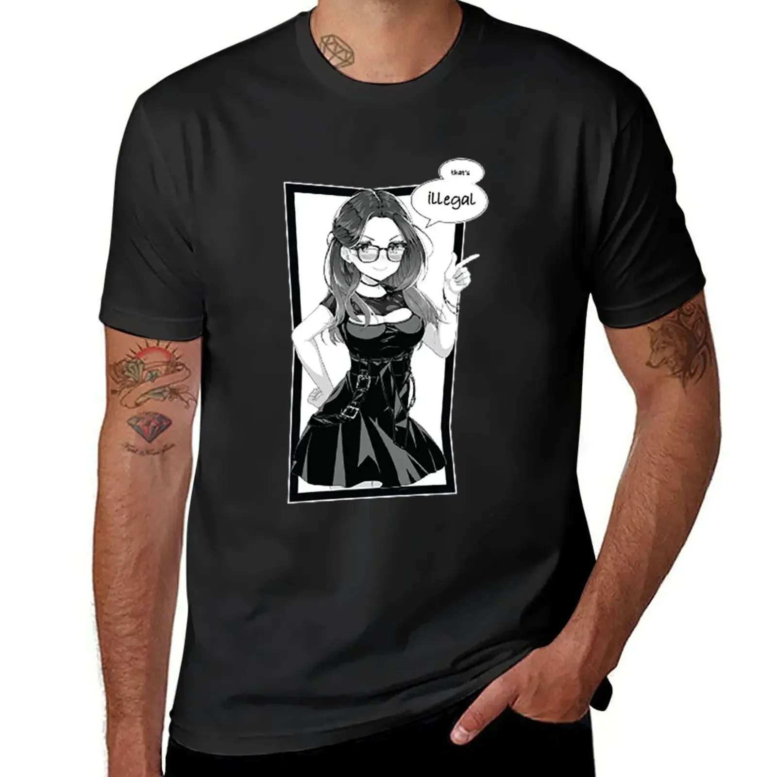 

SssniperwolfThat's IllegalLimited Edition T-Shirt hippie clothes tees T-shirt men