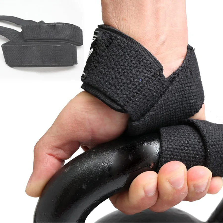 1Pc Gym Power Training Lifting Straps Weightlifting Wrist Weight Belt Bodybuilding Gloves for Women Men Fitness