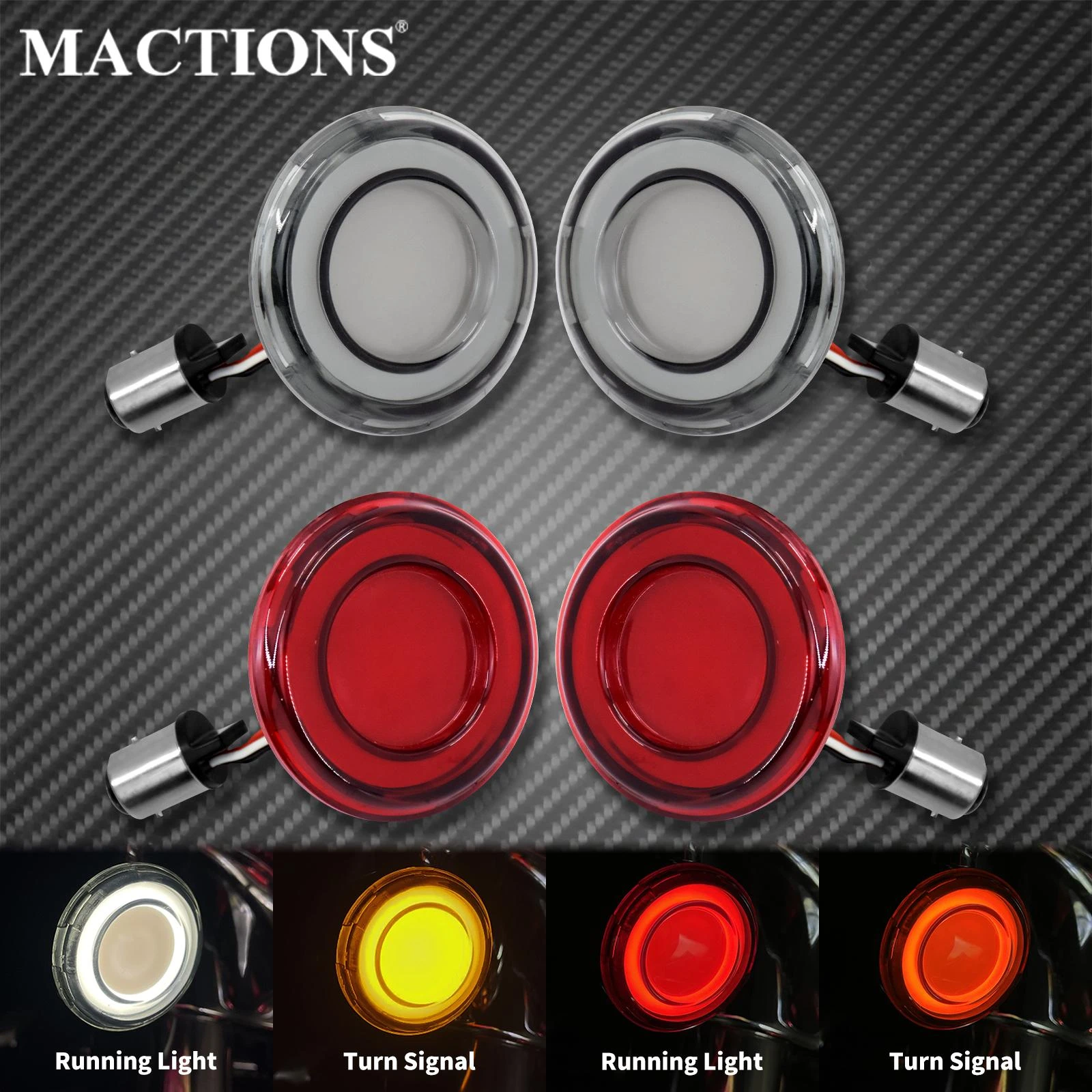 Motorcycle Conversions Bullet Style Led Indicator Front Turn Signal
