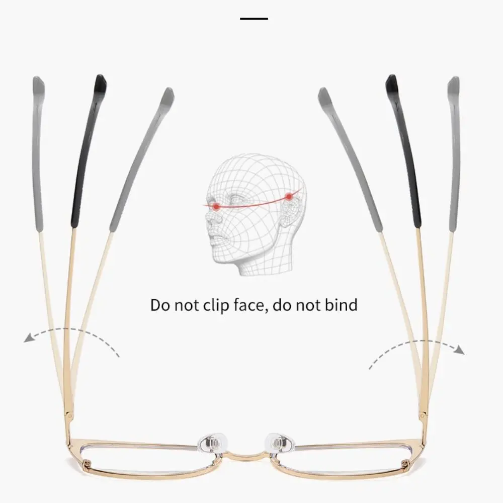 

Men New Eye Women Anti-blue Light Glasses Spring Leg Optical Computer Glasses Eyeglass Frame