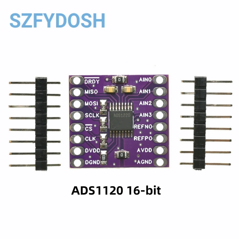 Modulo ADC ADS1220 24bit - Convertitore Analogico Digitale, DC 3V-5V - Foto 3