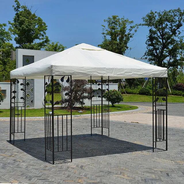 3X3M Kerti Kemping Napellenző Sátor Menedék Vízálló Kültéri Lombkorona Felső Tetőfedél Borító Pavilon Teraszos Épületek - Image 5