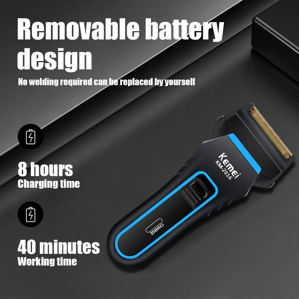 KEMEI KM-2016 ثلاثية الأبعاد ABS ماكينة حلاقة كهرب...