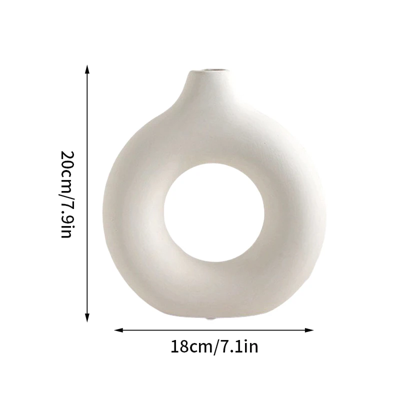 Nordic Flower Vase for Home Decor - 3-Color Decorative Hydroponic Planter