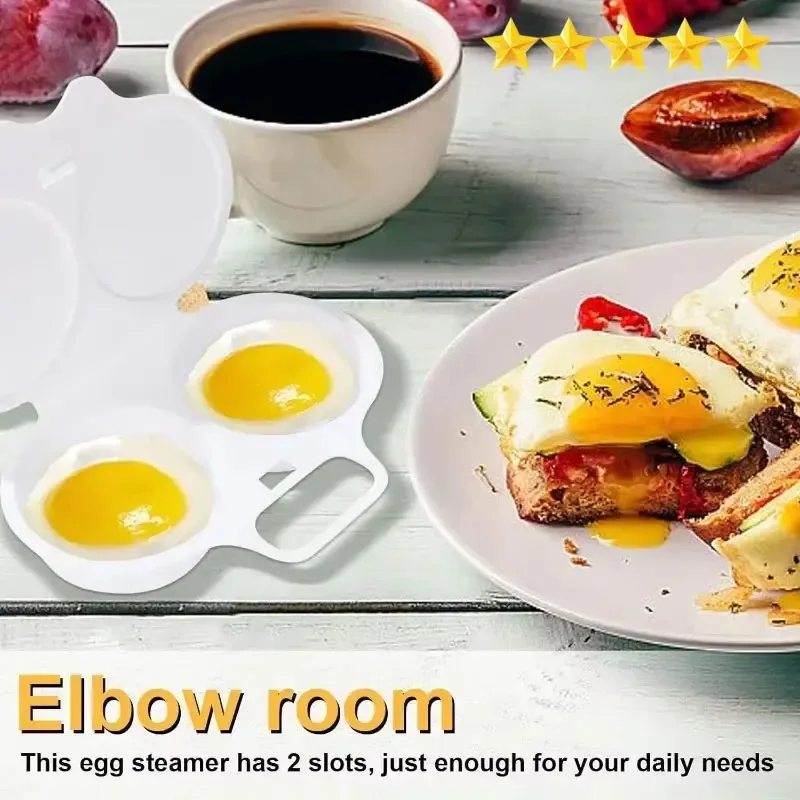 Food Grades Plastic Egg Poacher Microwave Cooking Eggs Steamer Convenient Kitchen Cooking Mold