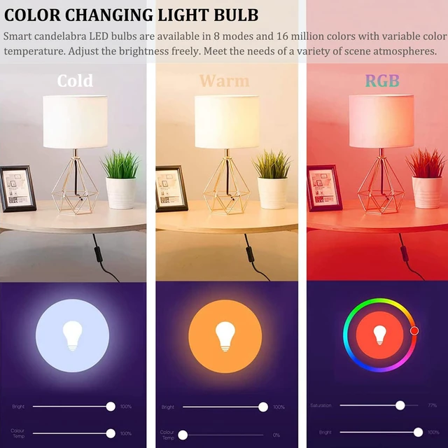 Bombilla Led Inteligente Rsh Apple Homekit, Lámpara De 100-240v Con Control  Por Voz, Wifi, E27, E14, Gu10 - Mando De Control Remoto Inteligente -  AliExpress