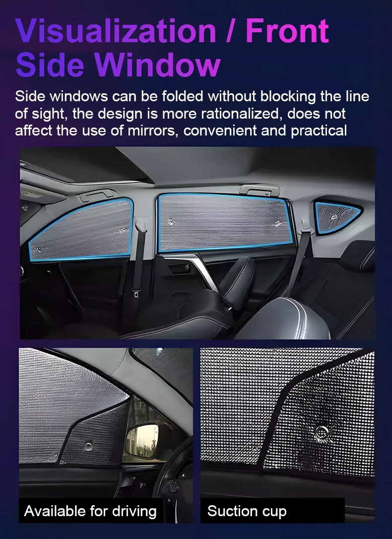 Dongfeng S31 Nammi 01 Box Car Window Visor Auto Windshield Anti-UV Parasol Sun Protection Sunshades Accessories