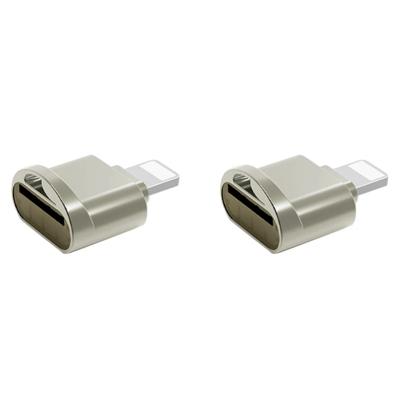 

2X кардридер Mini для Micro-SD внешний OTG адаптер кардридер для IOS 13 14 Iphone 12/Mini/Pro Max Gold