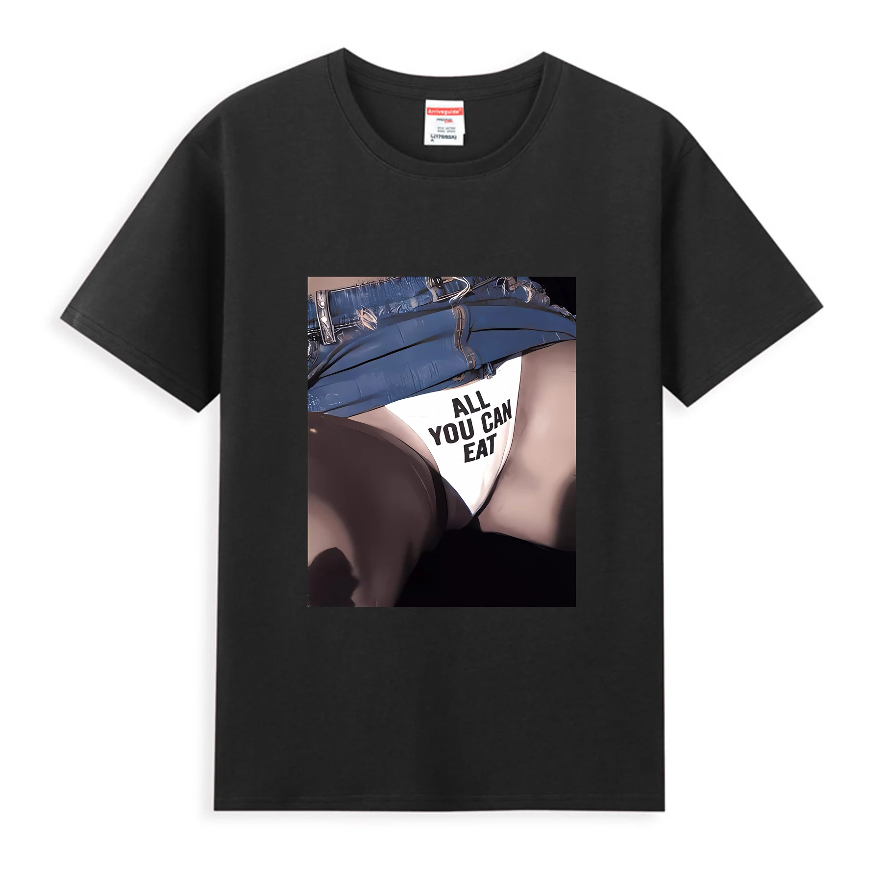 

2024 Men T Shirt Casual Men All You Can Eat Tshirt Cotton T-shirt Graphic Oversized Breathable Comfortable Streetwear S-3XL