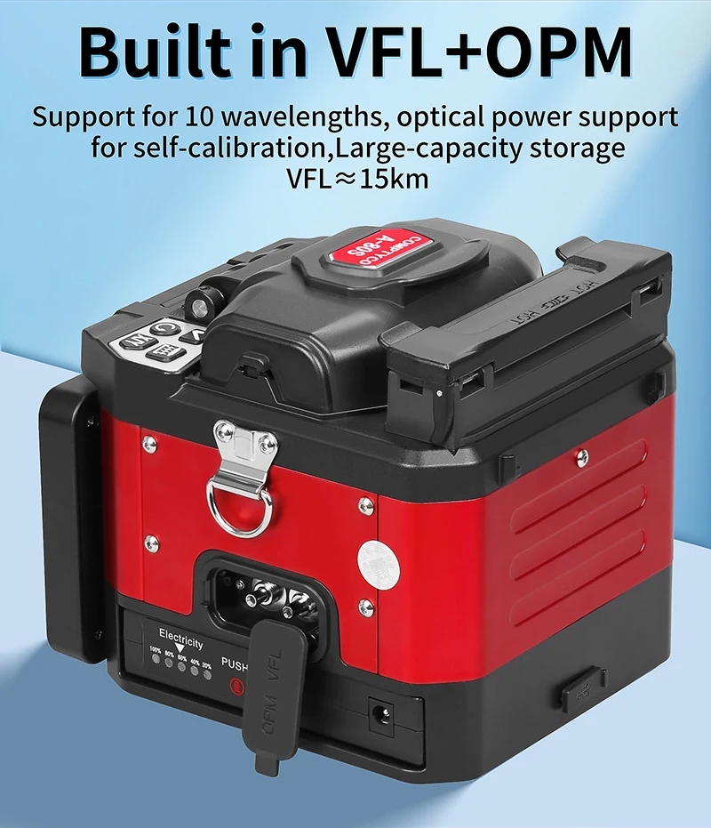 A-80S/A-88S Optical Fiber Fusion Splicer 6 Motor Touch Screen Multilingual Fiber