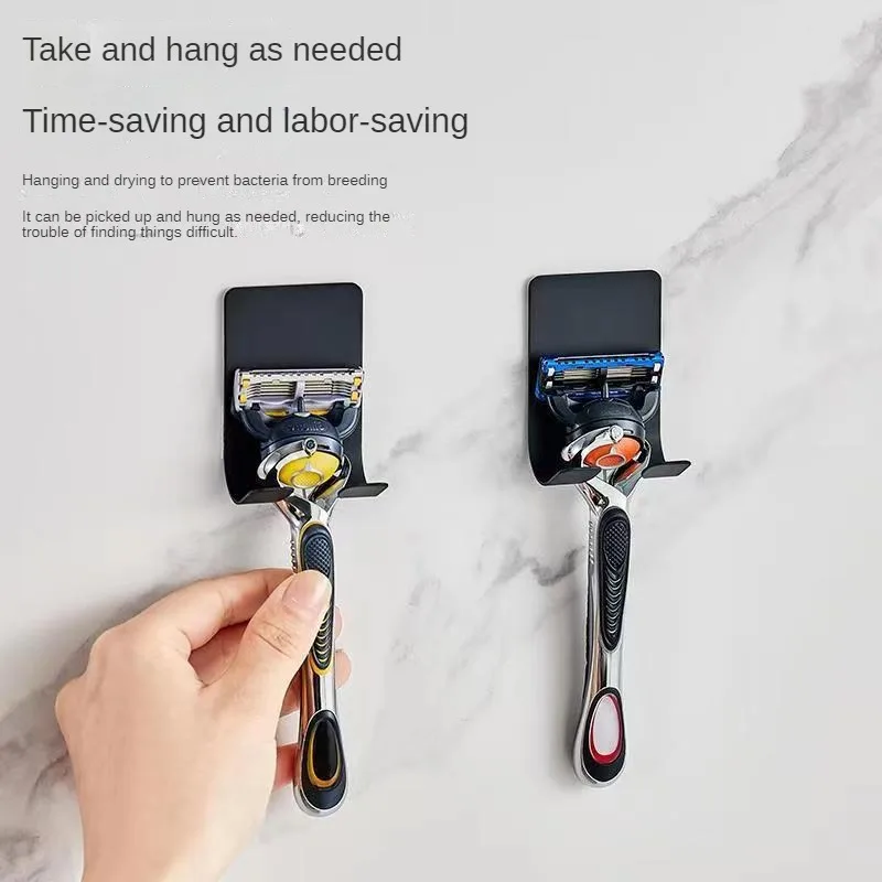 

Stainless Steel Hook Punch-Free Coat Hook Bathroom Shaver Holder Rack Strength Hook Traceless