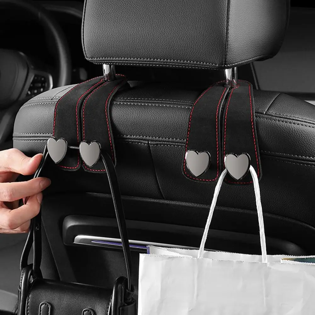 

Car Seat Back Double Hook Storage Holder Strong Load-bearing Wear Resistant Universal Hidden Multifunctional Headrest Hook