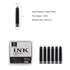 Majohn 6pcs Fountain Pen Ink Refill Cartridges 2.6/3.4mm Caliber Office Supplies School Student Stationery for Majohn N1/Wancai 2
