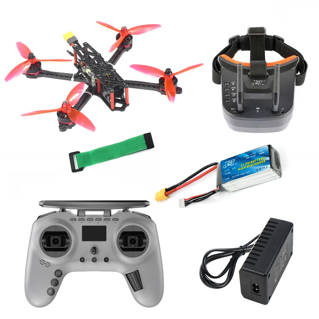 Гоночный Дрон JMT DIY RTF J215 5 дюймов RC FPV с Betaflight F4 Pro Контроллер полета Razer Micro 1200TVL