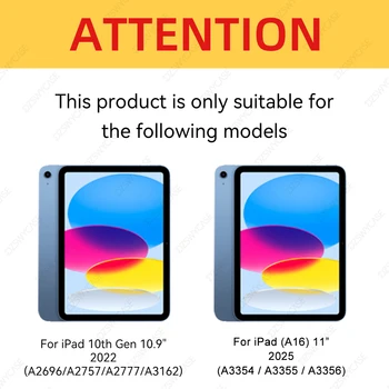 Case for iPad 11th (A16) 11 Inch 2025/10th Gen 10.9 Inch 2022, Support Auto Wake/Sleep, Trifold Stand Cover, with Soft TPU Back 2