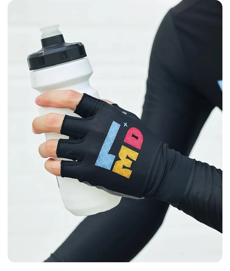 LAMEDA Neue Halfffinger-Fahrradhandschuhe für Damen und Herren, stoßdämpfende und verschleißfeste Rennrad-Fahrradausrüstung – Detail 10