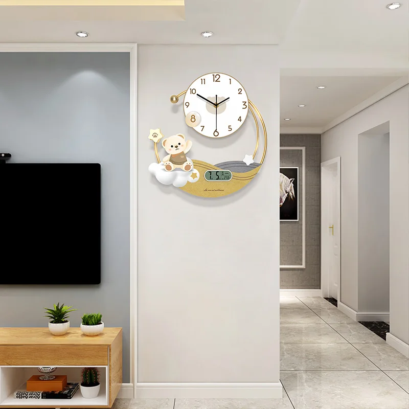 2023 New Home Fashion Creative Decoration Pocket Watch Mute Modern Clock Wall Hanging