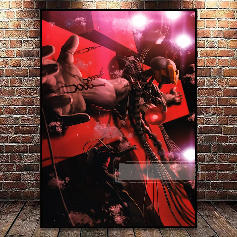 Vintage Anime Neon Genesis Evangelion Aesthetic Canvas Wall Art