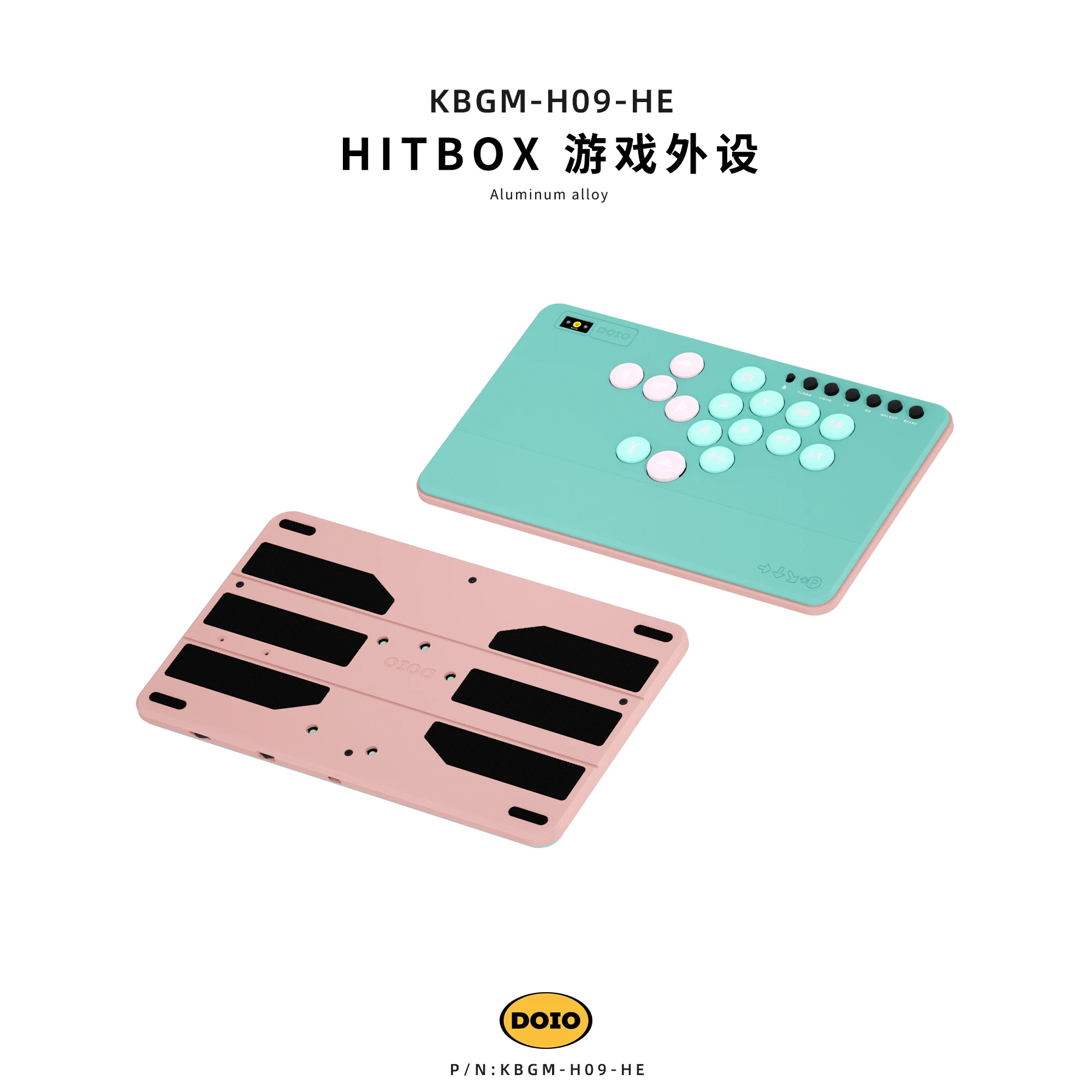 DOIO KBGM-H09HE ラピトリレバーレス New DOIO HITBOX KBGM-H09HE Magnetic Switch Keyboard Aluminum