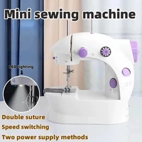 New Small portable electric sewing machine, household mobile fully automatic beginner's small desktop multifunctional locksmith 1