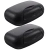 2Pcs Travel Soap Box Sealing Waterproof Seal Buckle Portable Soap Dish Soap Basket Soap Holder for Men Women Home Black 6