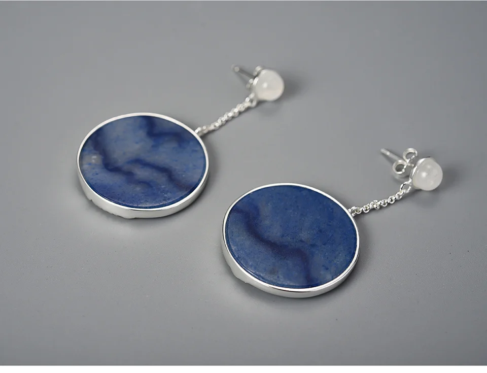 Silver Handmade Vintage Embossed Florence Cathedral Design Earrings