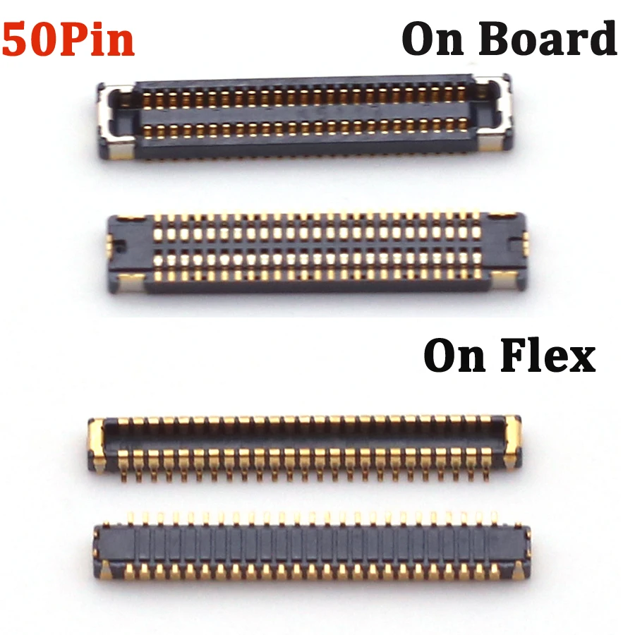 

5Pcs 50pin LCD Display Screen Plug Flex FPC Connector On Board For Huawei MediaPad M3 Lite 8.0 Inch CPN-AL00 M5 Lite 10 BAH-W09