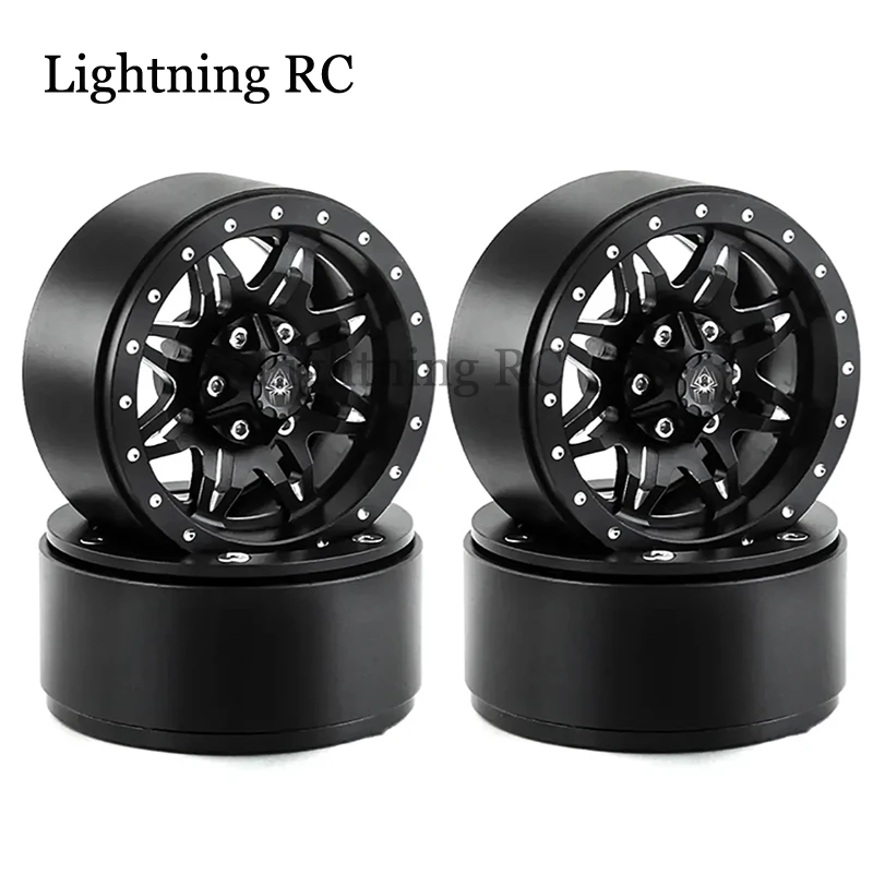 

4pcs Metal 1.9" Beadlock Wheel Rim Wheel Hub for 1/10 RC Crawler Car Axial SCX10 Pro TRX4 RC4WD D90 Redcat Gen8 VS4-10