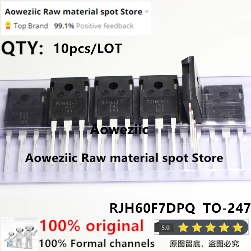 

Aoweziic 2021+ 100% New Imported Original RJH60F7 RJH60F7DPQ TO-247 For Electric Welding Machine Ultrasonic IGBT Tube 90A 600V
