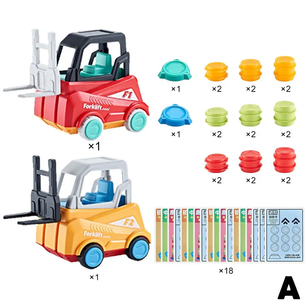 Early Educational Parent-Child Matching Toy - Crazy Forklift Interactive Games Training Ability Respond Toys