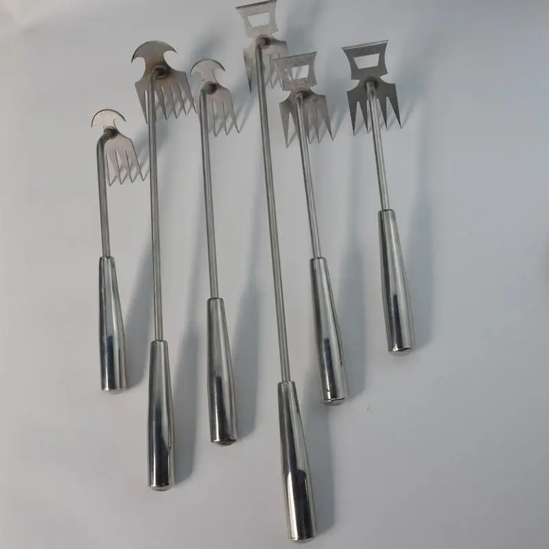 

Инструмент для вытягивания травы, 4-зубчатый вытягиватель травы для сада