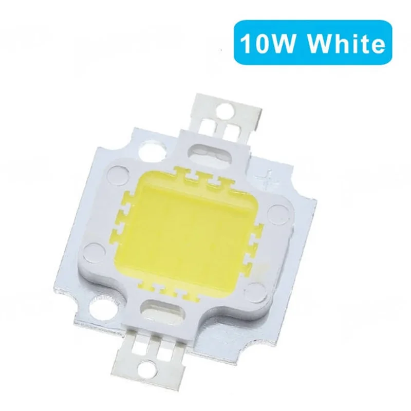 A84E-LED 칩 전구 10W 10개 10W LED 따뜻한 흰색/흰색 램프 조명 투광 조명용 고출력 따뜻한 흰색