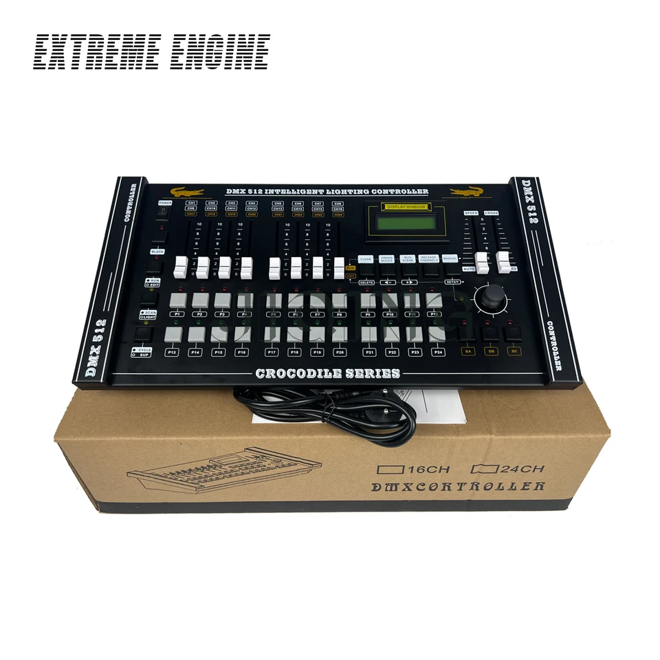 DMX 512 Crocodile 2024 Controller Stage Light DMX Console DMX 512 Crocodile 2024 Controller Stage Light DMX Console