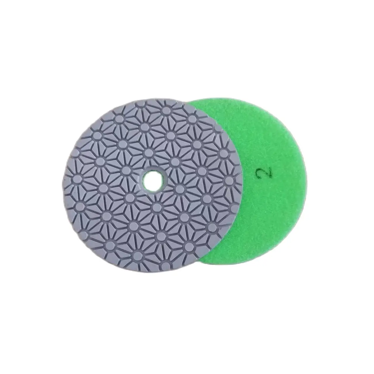 3 Pieces 5 Inch 125mm 3 Steps Abrasive Diamond Wet Polishing Pad Sheet For Grinding Marble Granite Ceramic Glass Stone Concrete