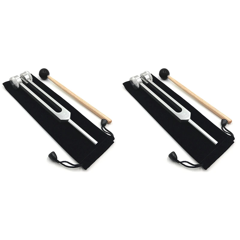 

2X OM136.1Hz Aluminum Alloy Musical Tuning Fork Instrument Kit For Sound Healing Sound Vibration Tools