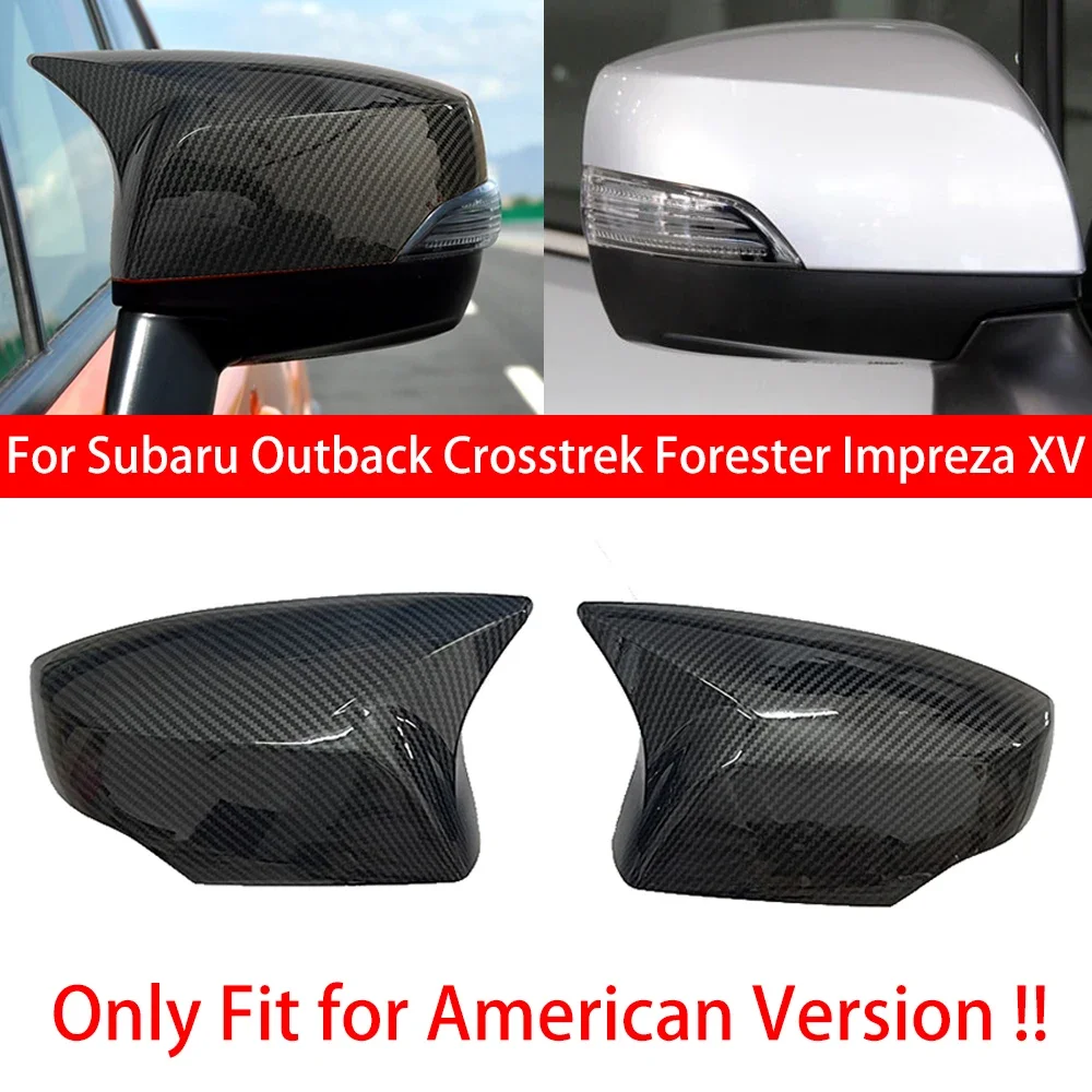 

Для США, Subaru Outback Crosstrek Forester Impreza XV, автомобильное боковое зеркало заднего вида, задняя зеркальная крышка, наклейка, внешняя отделка двери