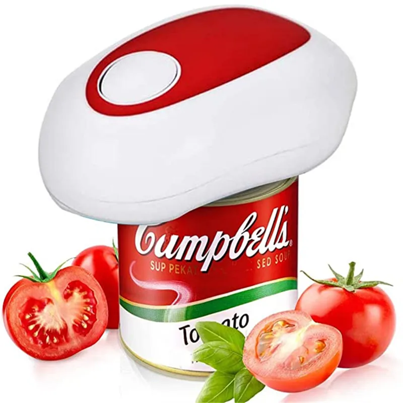 

Electric Can Opener One Touch Automatic Safety High Power Can Tin Opener Smooth Edges Easy To Open Kitchen Gadgets Accessories