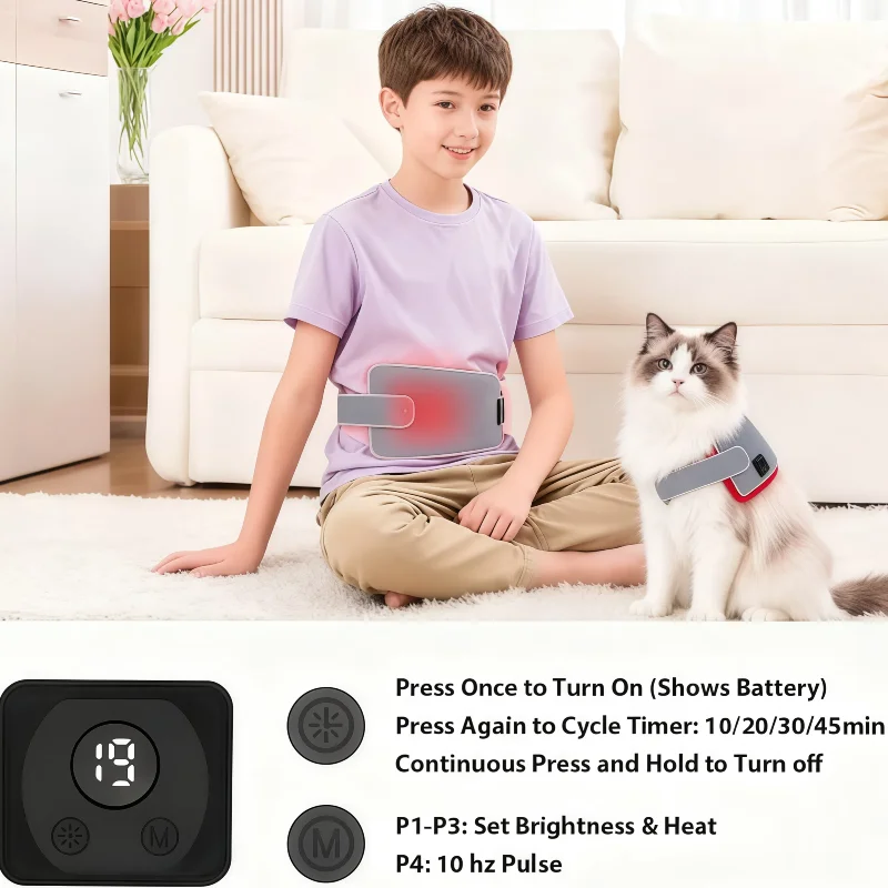 Medical LED Red Light Pad 660nm 850nm Infrared Therapy for Quality Pain Relief and Body Contouring