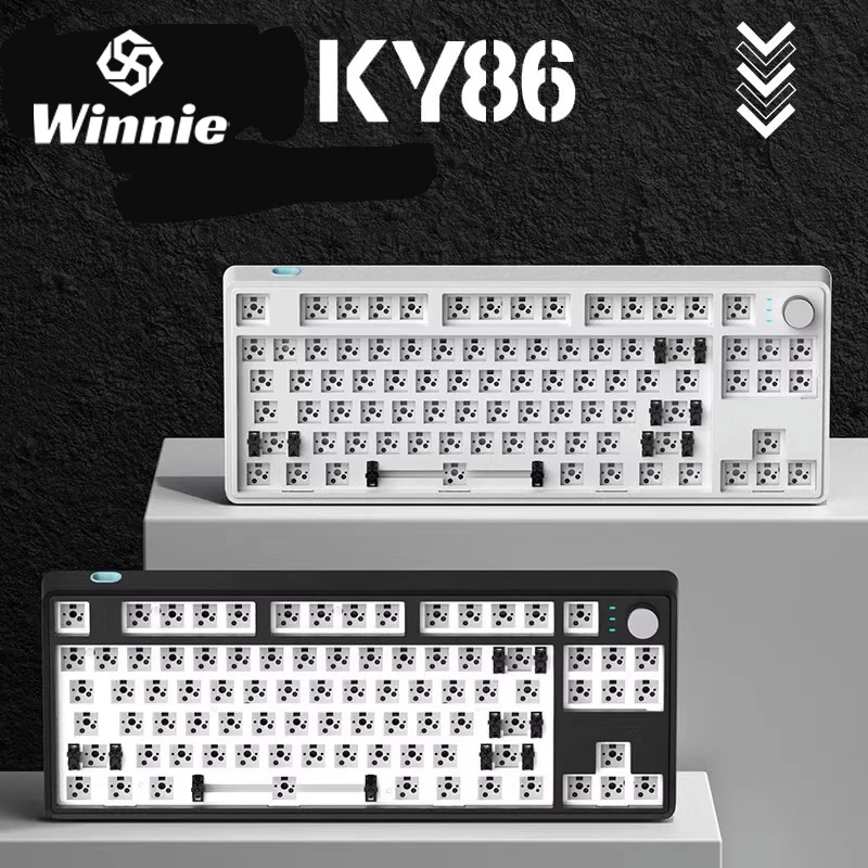 

KY86 Gasket Wireless Bluetooth Mechanical Keyboard 87key PBT Hot Swap Type-C Office Keyboard N-Key Rollover Gaming Keyboard Kit