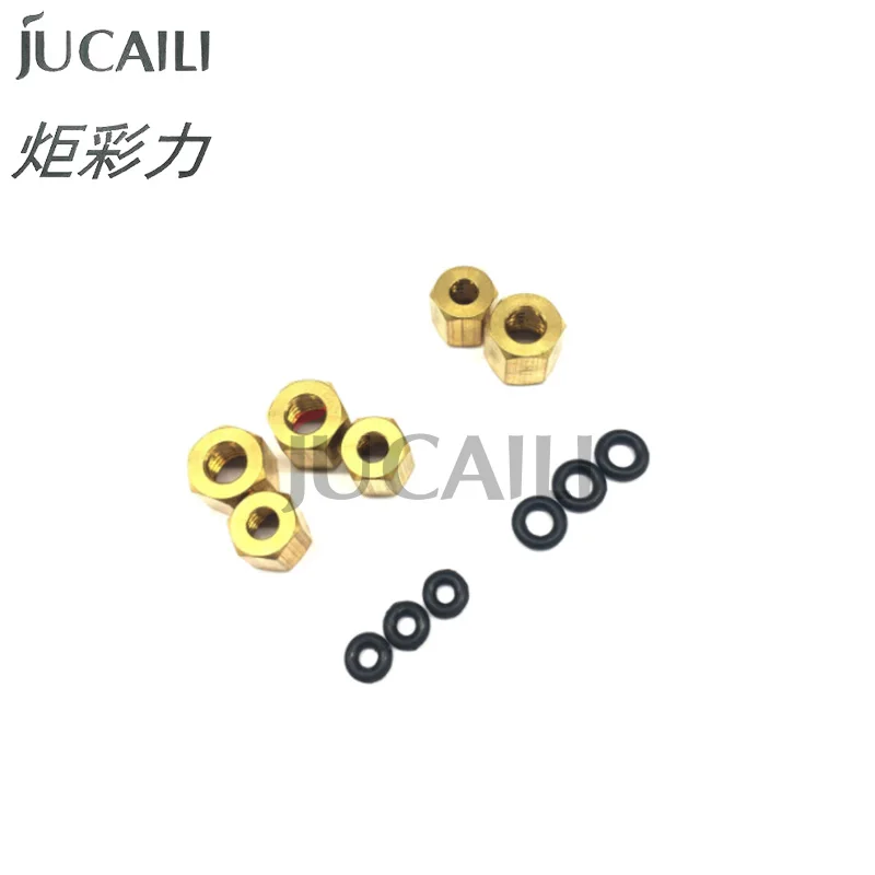 Фото Прозрачный большой чернильный демпфер Jucaili DX5 для EPSON DX5 XP600 4720 I3200 Mutoh Galaxy Xuli, чернильный фильтр с гайкой для принтера №5