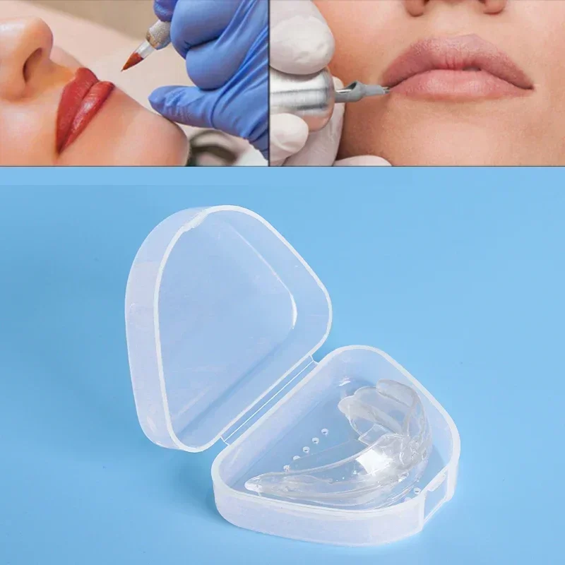 

1/5PC Professional Permanent Floating Lip Mouth Guard Tooth Socket with Case Box for Lip Tattoo Tebori Auxiliary Supplies Braces