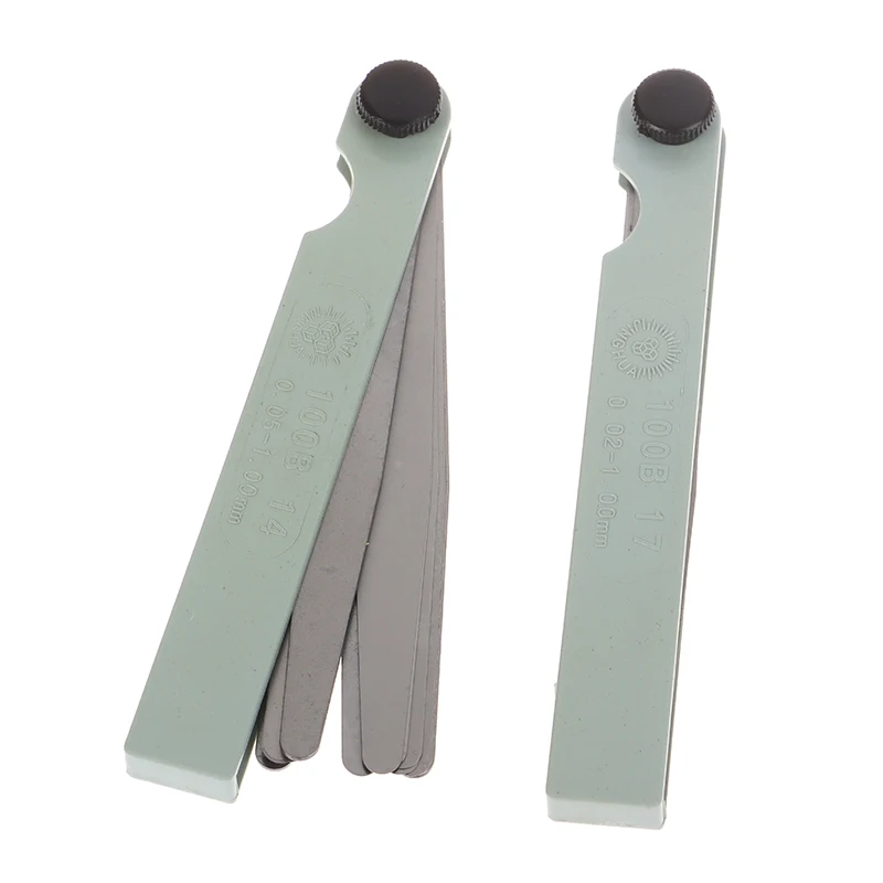 14/17 Blades Feeler Stainless Steel Gap 0.05-1.0mm Thickness Filler Gauge Tool Feeler Gauge Metric Thickness Set