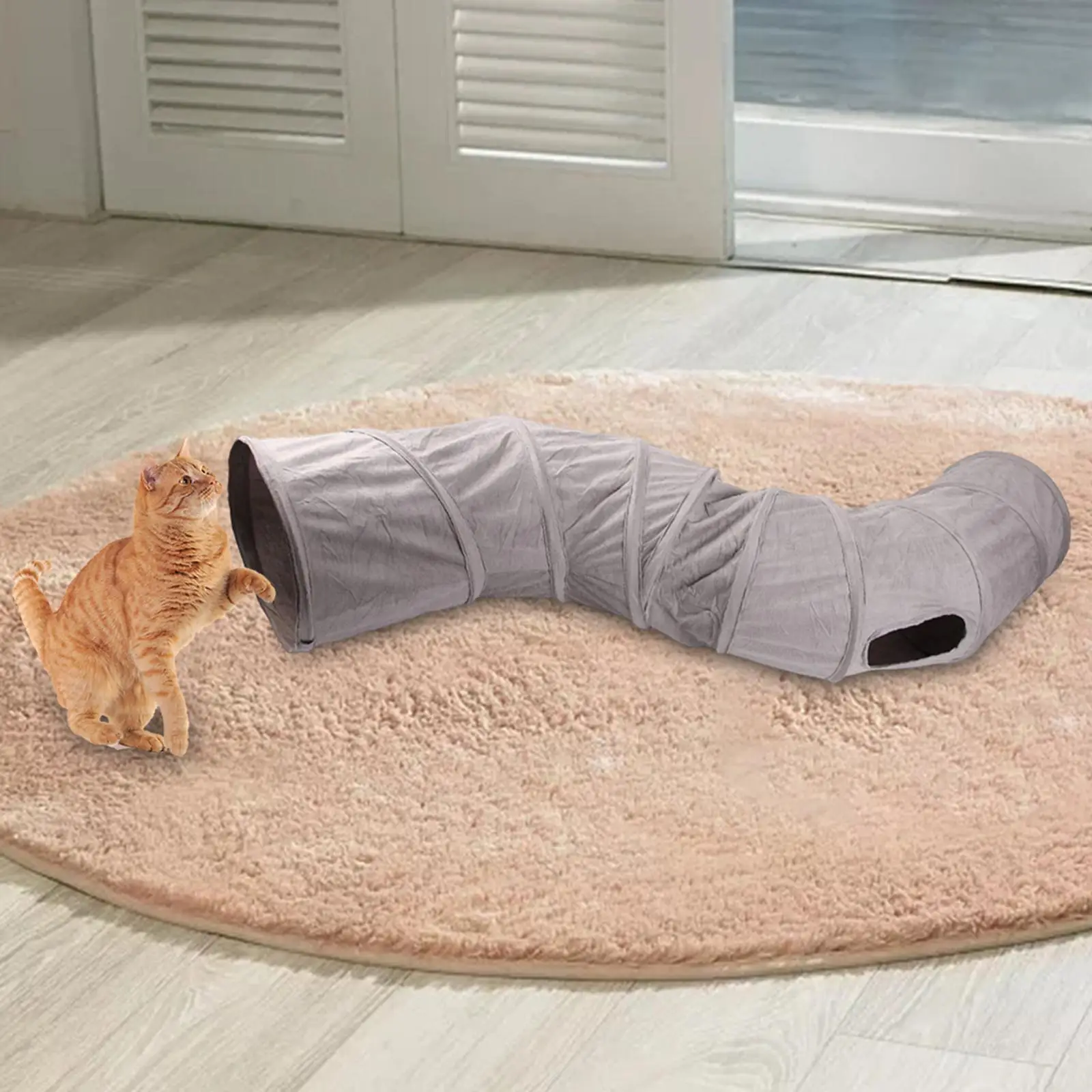 Dobrável gato túneis tubo interativo brinquedos peep buraco cama casa tubo  labirinto barraca de jogo para cães coelho filhote cachorro grandes gatos  furões - AliExpress