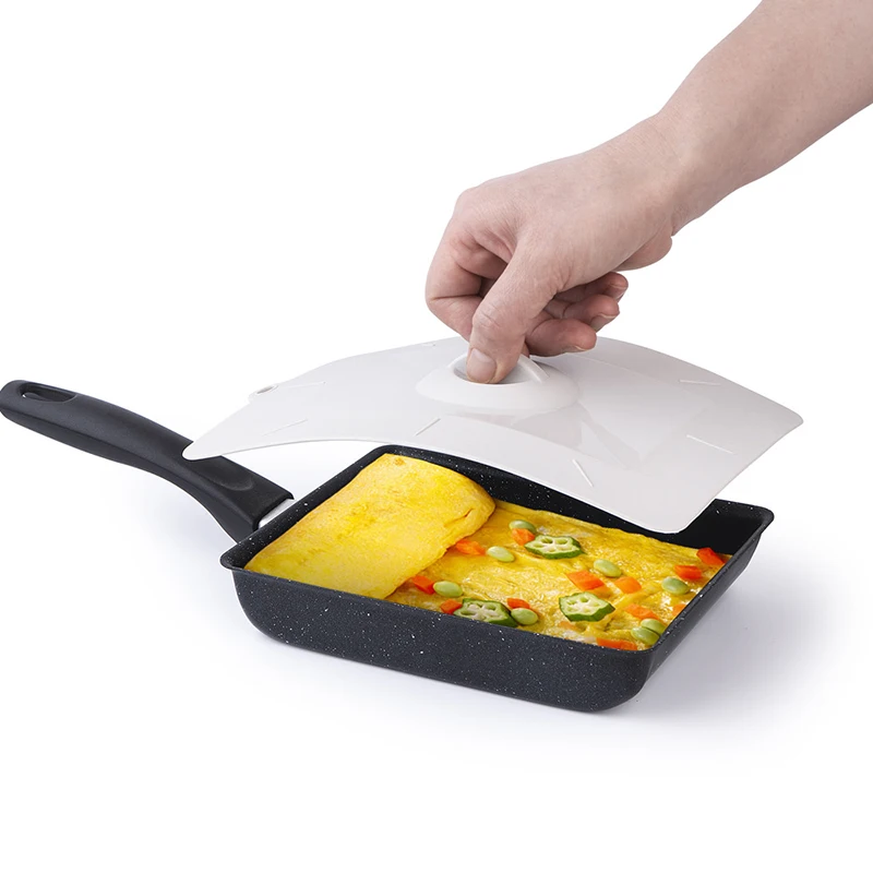 Silicone Tamagoyaki Pan Cover Egg Frying Pan Lid Japanese Pot Cover Omelette Pot Lid Cookware Accessories