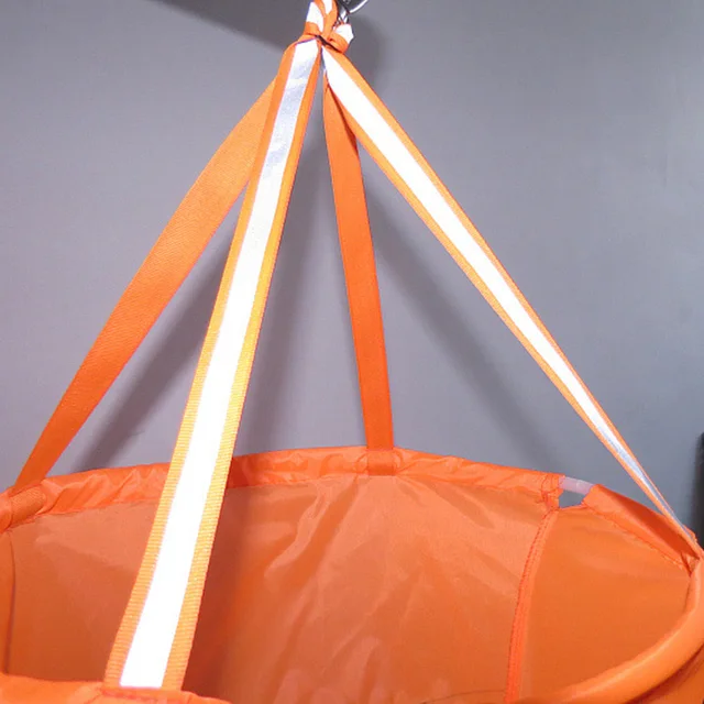 60/80/100 Cm Reflektív Szélsock Narancssárga+Fehér Repülőtér Windsock Rip-Stop Poliészter Szélmérés Zokni Táska Weathervane Wind Lapát - Image 3