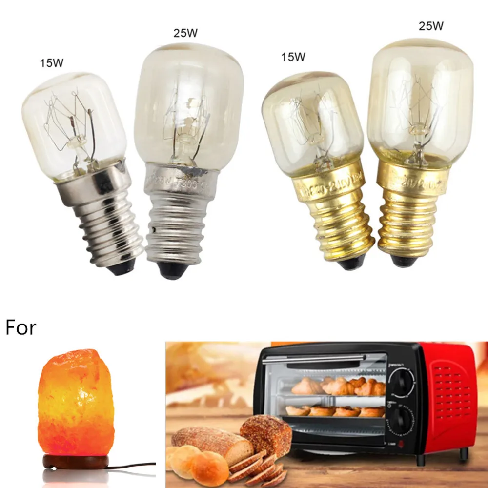 

10PCS 15/25W 220V E14 300℃ High Temperature Resistant Kitchen Microwave Oven Cooker Lamp Salt Light Bulb Replacement Bulb