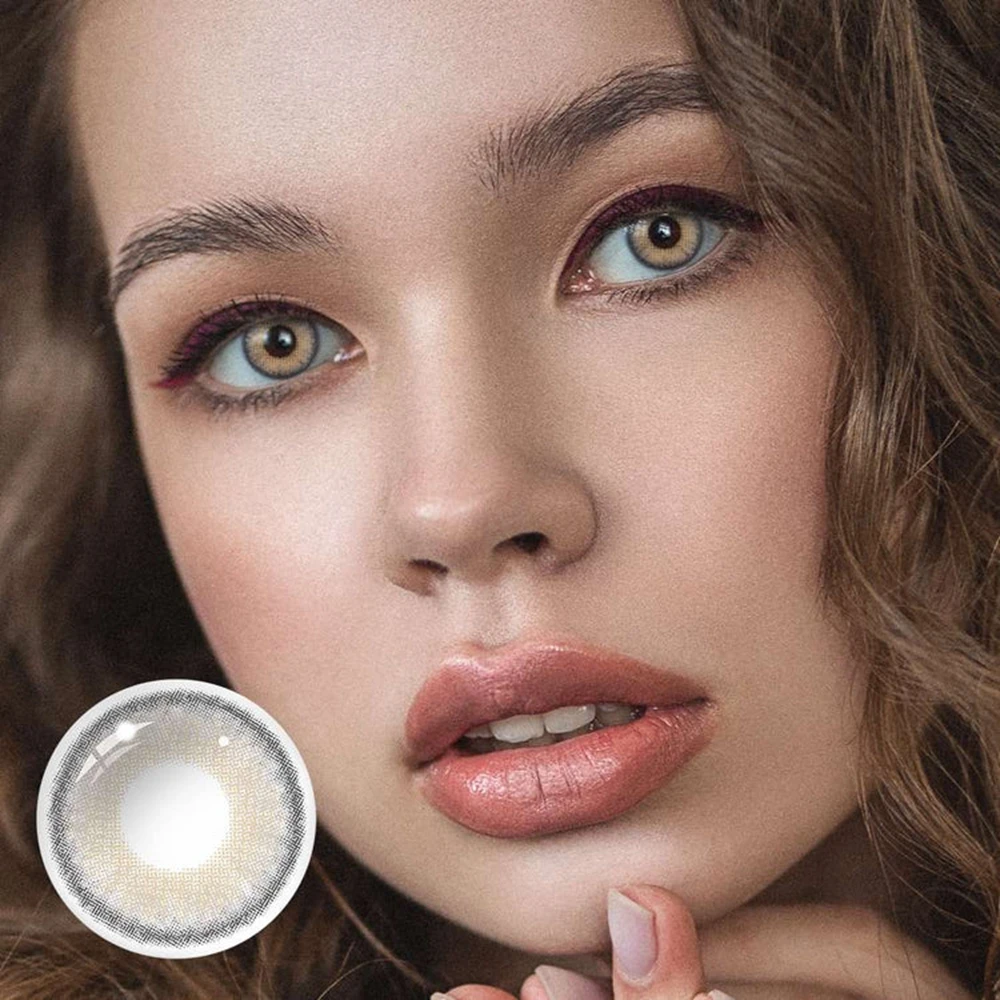 ColorContactLensesForEyes142mmNaturalBrownGrayPupilsYearly