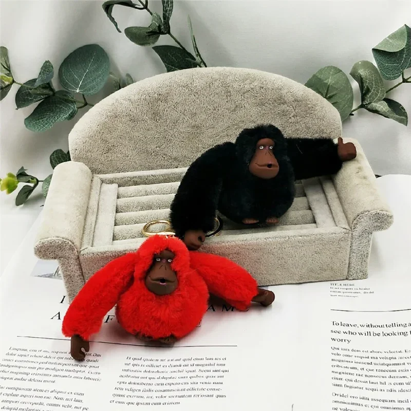 Cute Plush Monkey Keychain Orangutan Pants Women's Bag Car Accessories Female Toy Messenger Bag Doll Plush Doll Keychain 2
