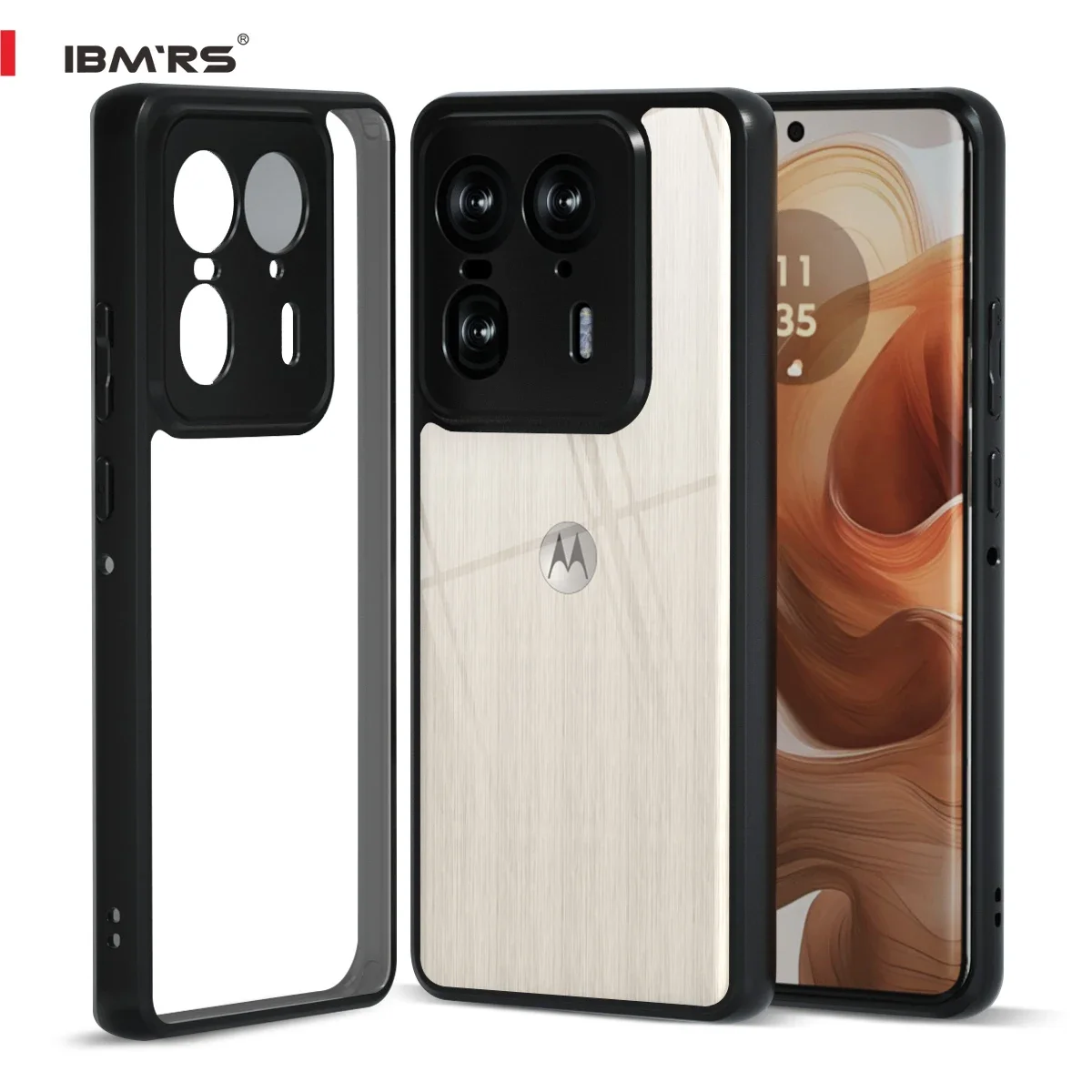 Rugged Military-Grade Shockproof Translucent Phone Case - Camo Black